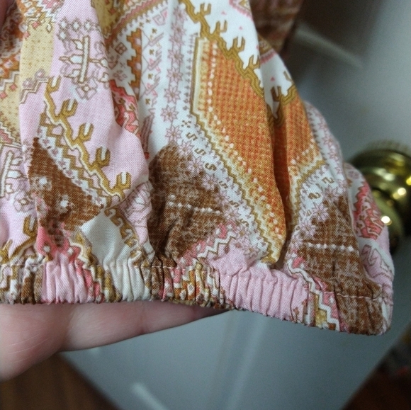 J. Jill  v neck front button minimalist pleated blouse. Size L - Picture 5 of 10